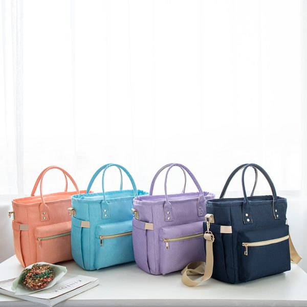 Portable Zipper Convenient Oxford Cloth Multifunctional Bento Thermal Insulated Lunch Bag - Image 2