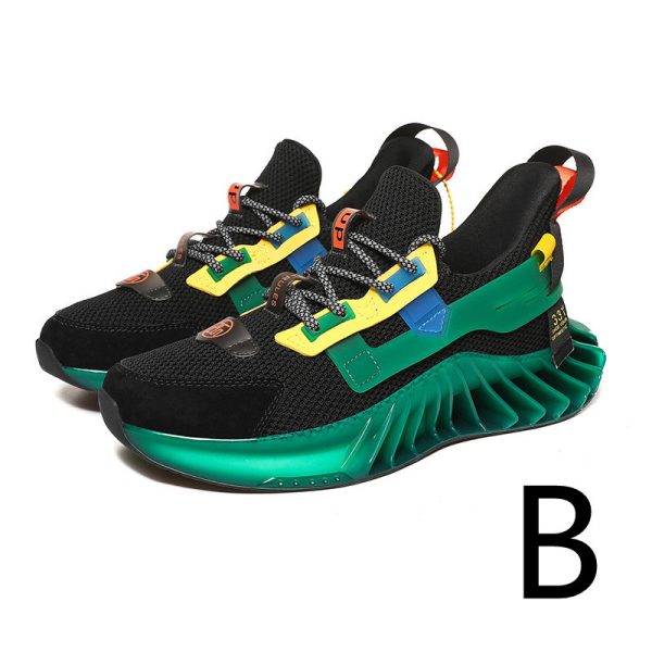 Men's Casual Youth Single Net Shoes Colorful Sports Tide - Image 2