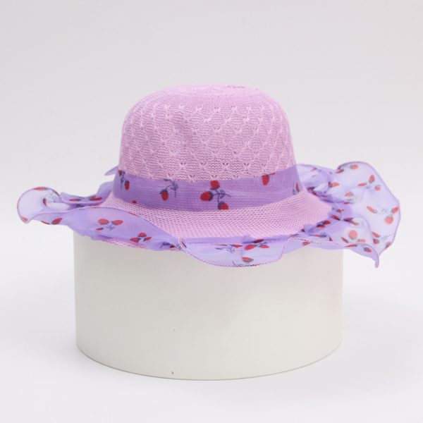 Princess straw hat kids sun hat - Image 3