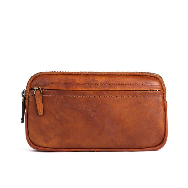 Vertical Model In Square Shape First Layer Cowhide Casual Clutch Men - Image 7