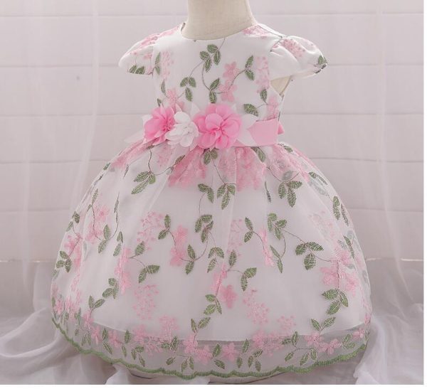 summer children's clothing new baby birthday party wedding dress skirt girls fluffy dress - Image 8