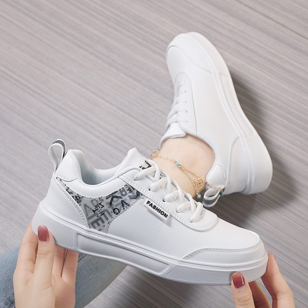 White Shoes Women's Daily Leisure Sneaker - Image 2