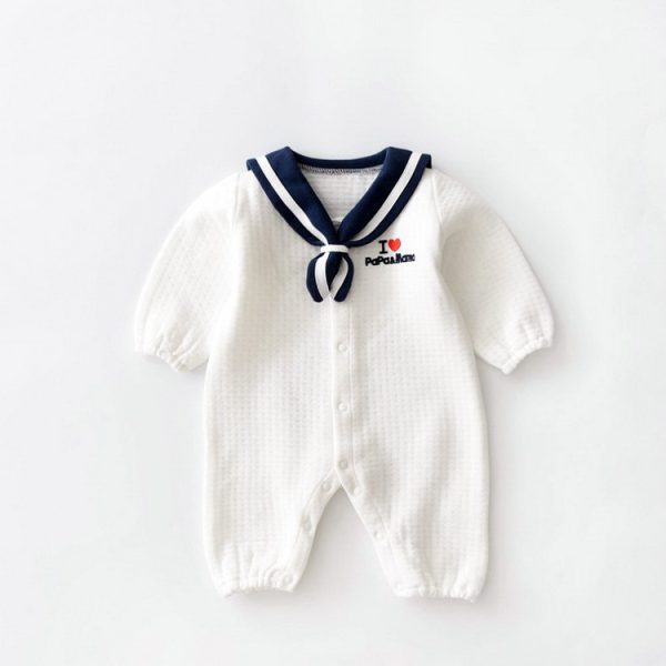 Navy Style Baby Clothes Newborn Clothes Baby Onesies - Image 4