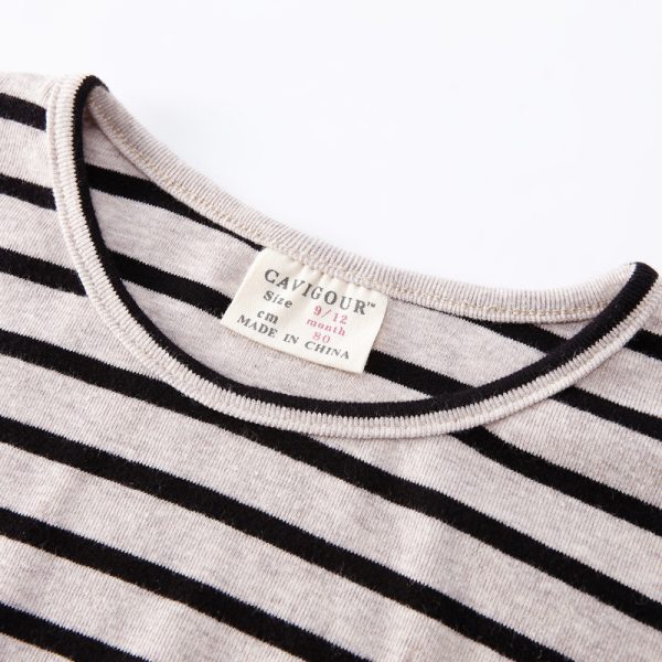 Fashion Striped Print Kids Baby Girls Clothes Cotton Long Sleeve T Shirts For Children Girls Autumn Spring Baby Clothing - Image 3