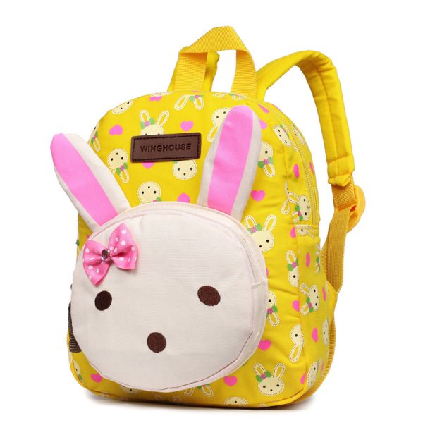 Custom-made children's schoolbag, canvas, rabbit, bear, baby, baby, baby and baby cartoon package - Image 4