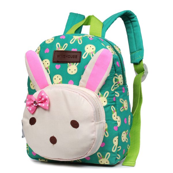 Custom-made children's schoolbag, canvas, rabbit, bear, baby, baby, baby and baby cartoon package - Image 3