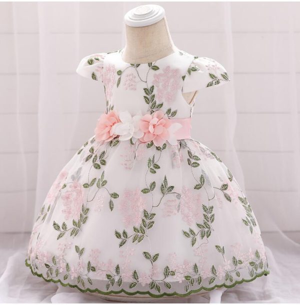 summer children's clothing new baby birthday party wedding dress skirt girls fluffy dress - Image 10