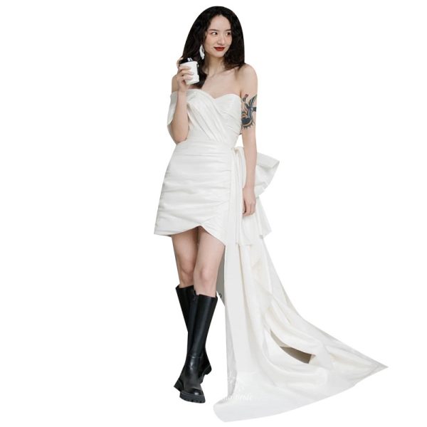 Light Wedding Gown Short Women - Image 5