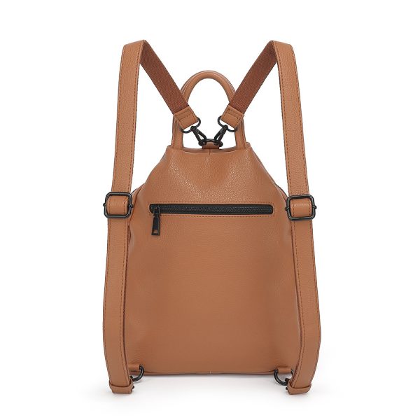 Pu Backpack Practical Soft Leather Zipper Handbag - Image 2