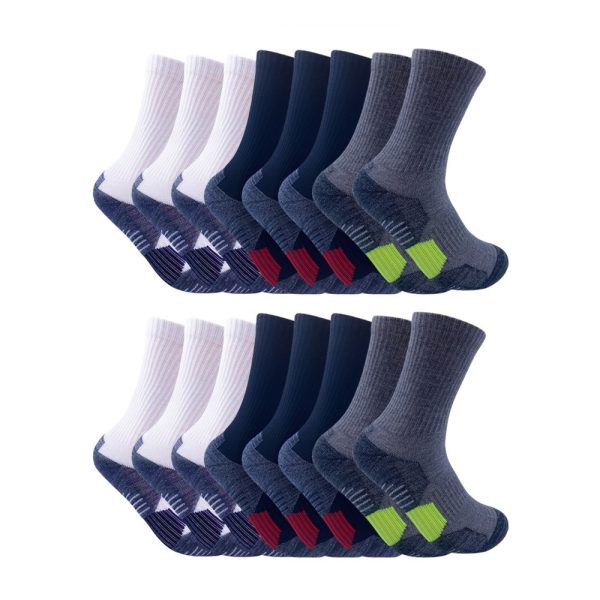 Unisex 8 Pairs Of Sports Socks, Basketball Socks - Durable, Breathable And Comfortable, Towel Sole Shock Absorption - Image 4