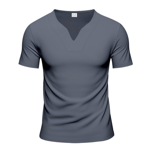 Quick-drying Skin-friendly Loose Solid Color Short Sleeve - Image 10