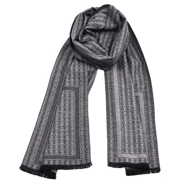 Double-sided Thick Warm Korean Men's Knitted Scarf - Image 8