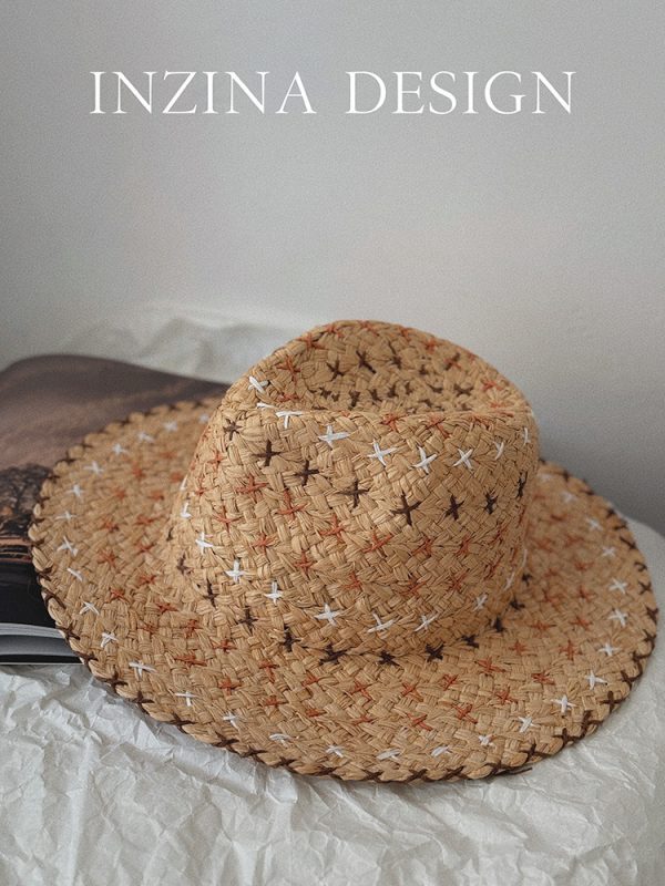 Retro Personality Western Cowboy Style Straw Hat - Image 7