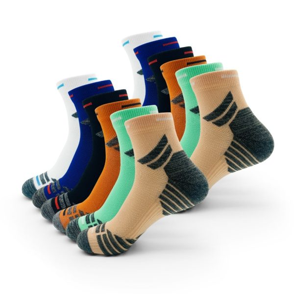 Men's Padded Ankle Socks, 6 Pairs In A Pack. Sports Running Socks. Men's And Women's Round-neck Running Socks