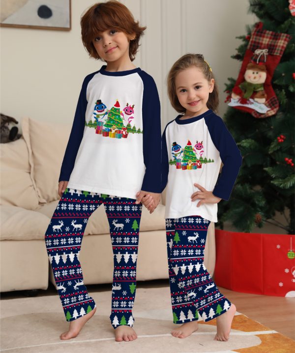 Family Matching Christmas Pajamas Set Xmas Long Sleeve Sleepwear Nightwear For Couples Kids Baby - Image 3