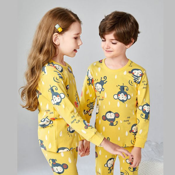 Children's Underwear Set Cotton Boys And Girls Underwear Set Pajamas - Image 5