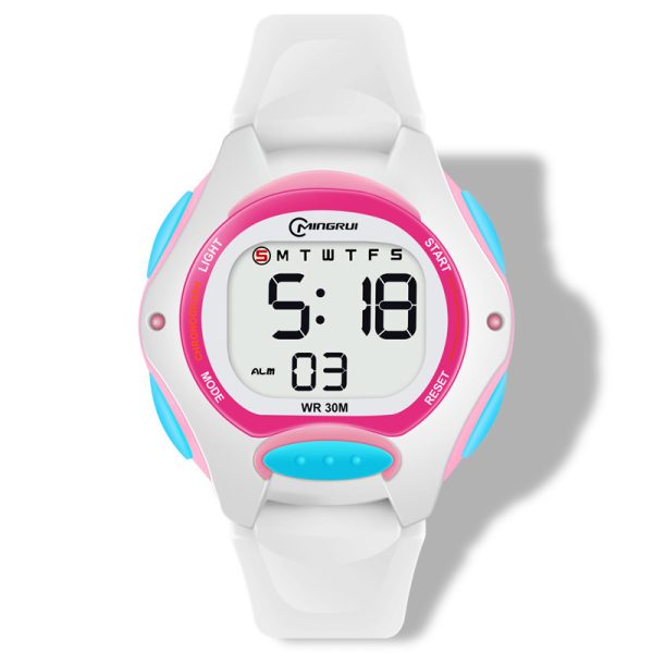 Electronic Watch Girls' Sports Waterproof Luminous Alarm Clock Exam - Image 7