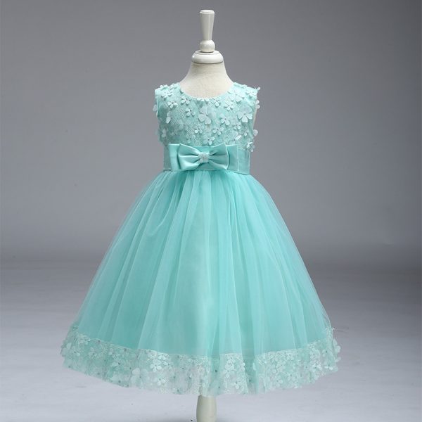 Summer Skirt Kids Girls Princess Tutu Flower Children Wedding Dress Wholesale Show Skirt - Image 2