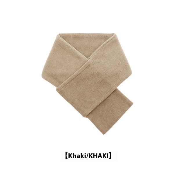 Autumn And Winter Warm Scarf Fashion Simple Solid Color Men's Polar Fleece - Image 7