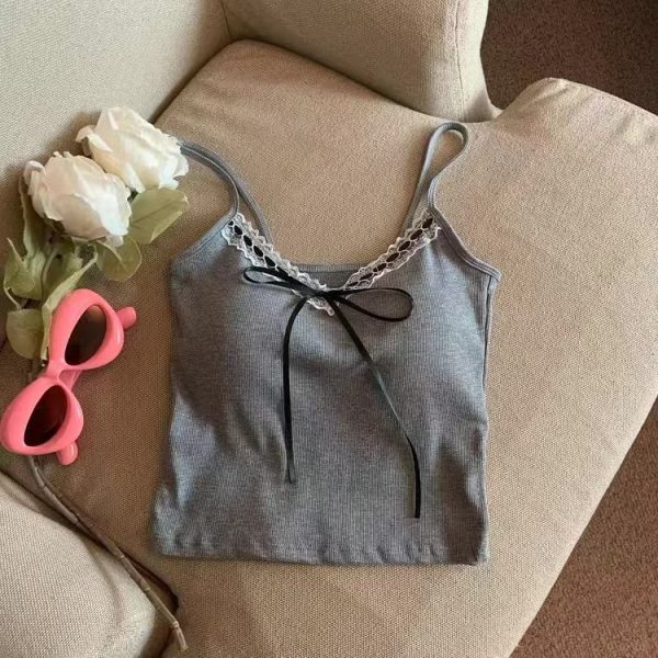 Women's V-neck Bowknot Camisole - Image 5