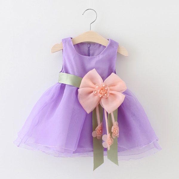 Foreign children new summer sleeveless dress baby girls gauze princess dress baby Korean clothing - Image 5