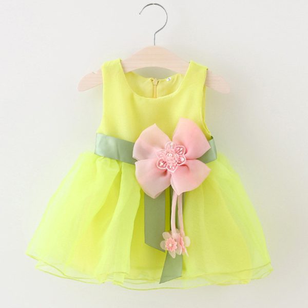 Foreign children new summer sleeveless dress baby girls gauze princess dress baby Korean clothing - Image 2