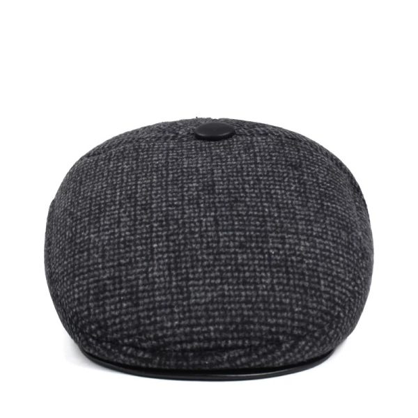 Men's Fashion Casual Winter Warm Peaked Cap - Image 4