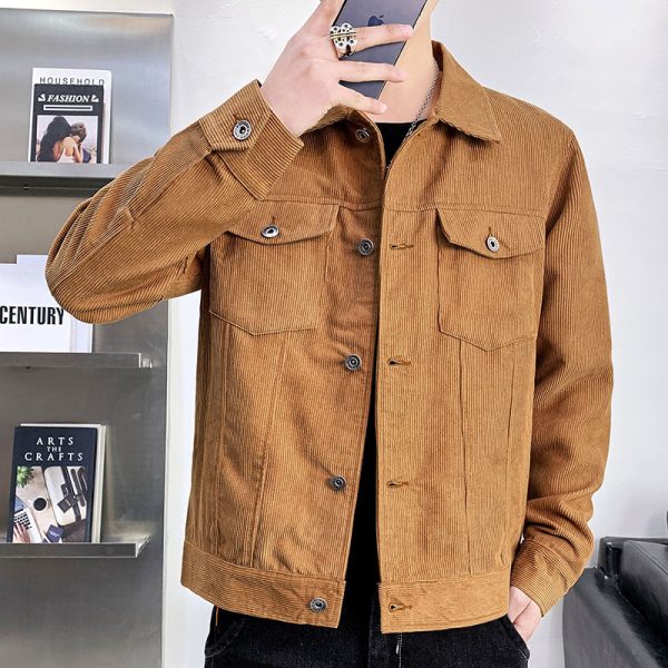 Corduroy Jacket Men's Spring Autumn And Winter Thickened - Image 2