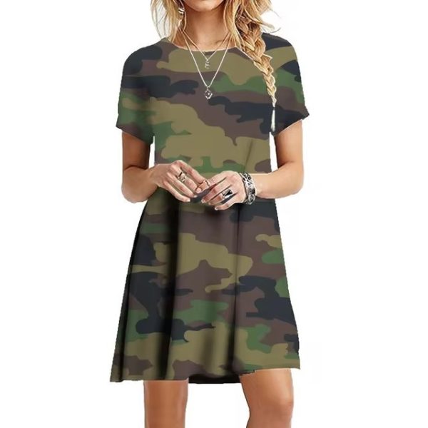 Summer Female Military Camouflage Skirt - Image 8