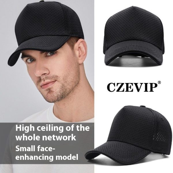 Full Mesh Breathable High Crown Baseball Cap - Image 3