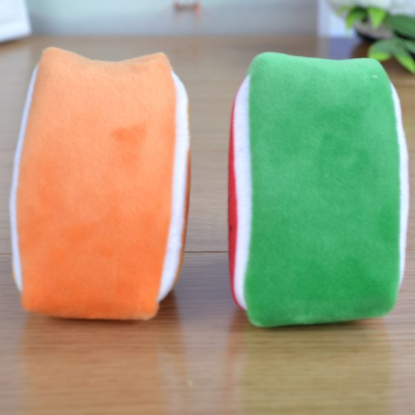 Children's Day Creative Gift Plush Solid Triangle Fruit Zero Wallet Coin Bag Key Bag Strap - Image 4