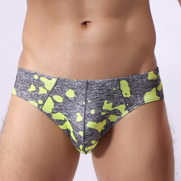 Men's Nylon Printed Camouflage U-shaped Triangular Underwear - Image 9