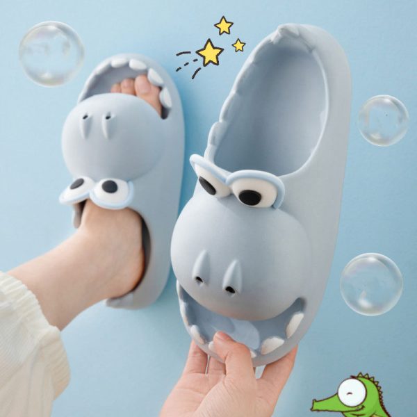 Kids Dinosaur Slippers Wholesale Summer Cartoon Parent Child Outdoor Home EVA Sandals Women Men Kids Cute Slippers Baby Shoes - Image 5