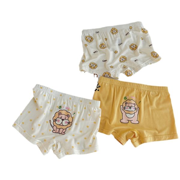 Three-piece Set Children's Underwear Modal Printing Baby Kindergarten Boxer Shorts - Image 2