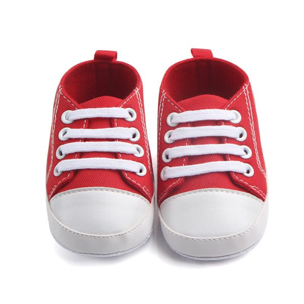 Canvas Classic Sports Sneakers Baby Boys Girls First Walkers Shoes Infant Toddler Soft Sole Anti-slip Baby Shoes - Image 2