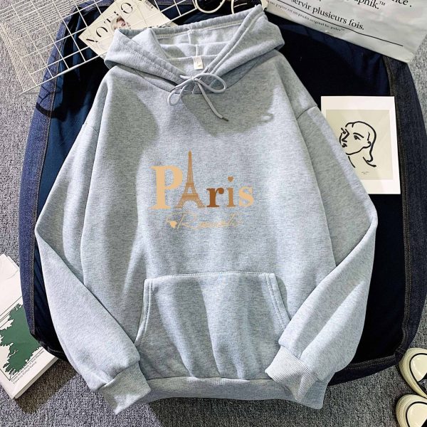 Letter Printed Hoodie Female Couple's Tops - Image 8