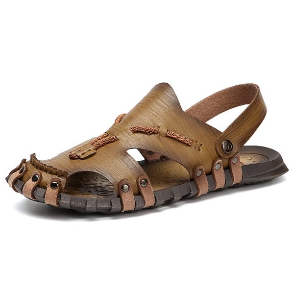 Plus Size Sandals Men's Breathable Non-slip Beach Shoes - Image 8