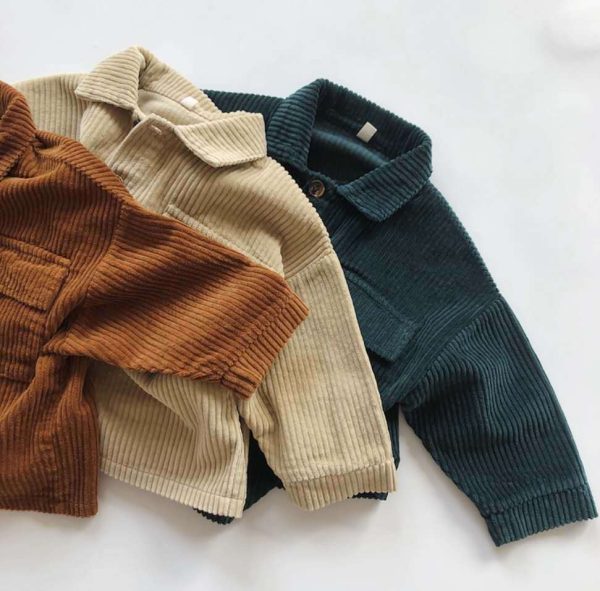 Vintage Kids Corduroy Loose Cardigan Jacket - Image 2