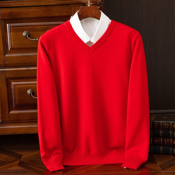 New Men's V-neck Sweater Fashion - Image 8