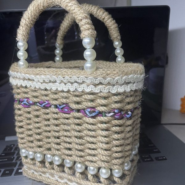 Hemp Rope Handbag Material Bag - Image 6