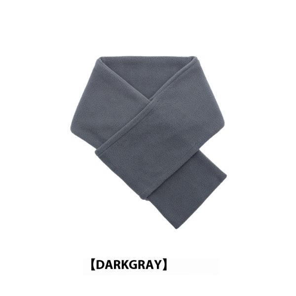 Autumn And Winter Warm Scarf Fashion Simple Solid Color Men's Polar Fleece - Image 6