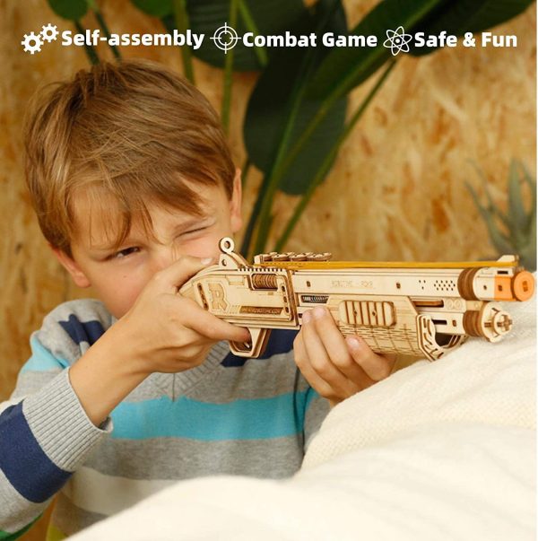 Robotime Gun Blocks Model Buliding Kit Toys Gift For Children Kids Boys Birthday Gift - Image 8