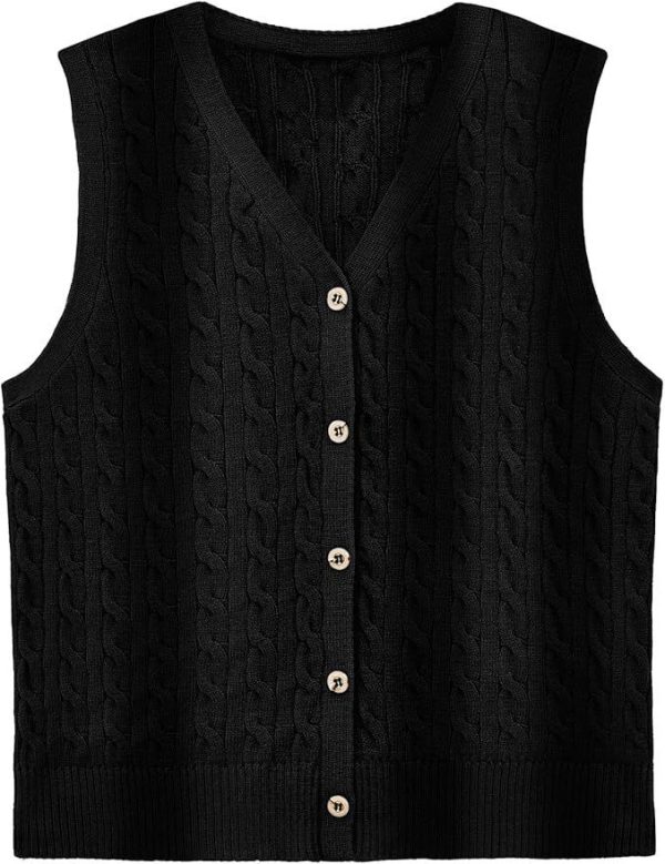 European And American Women's Fashion Sweater Vest Twisted Knitted Short - Image 8