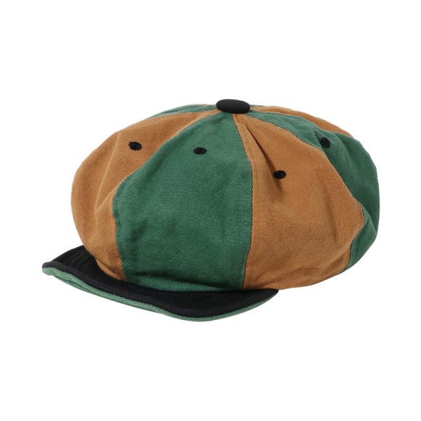 Color Matching Tension Adjustment Beret Soft Brim Hat - Image 4