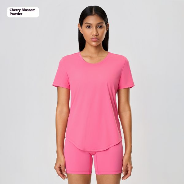 Summer Thin Loose Yoga Short Sleeve Women's Brushed Breathable - Image 5