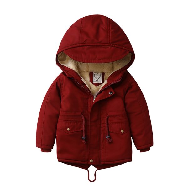 LM 6035 Europe And American Wind Boy's Coat And Cashmere Boy's Windcoat For Autumn And Winter Children's Clothes - Image 9