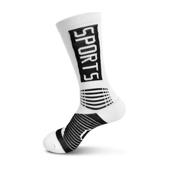 Six Pairs Of Men's And Women's Mid-calf Sports Socks, With Terry Cloth Soles For Cushioning, Suitable For Running, Golf And Other Sports. - Image 9