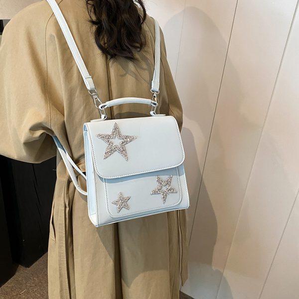 Women's Bag Fashionable Sequins Five-pointed Star Backpack - Image 3