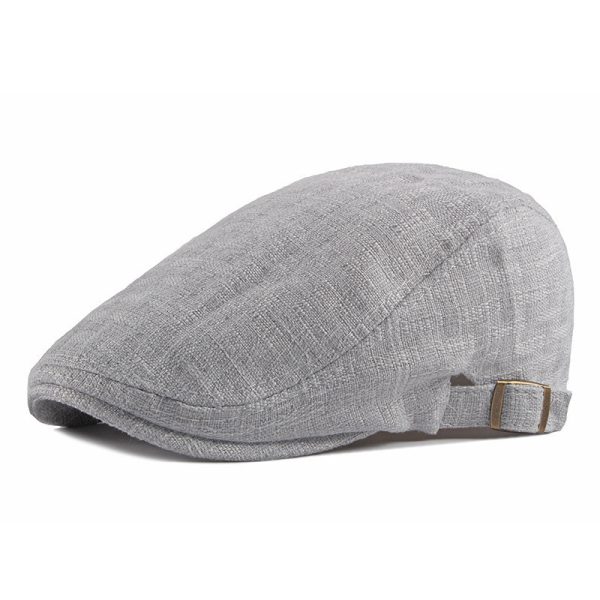 Men's British Retro Breathable Simple Light Board Advance Hats - Image 6