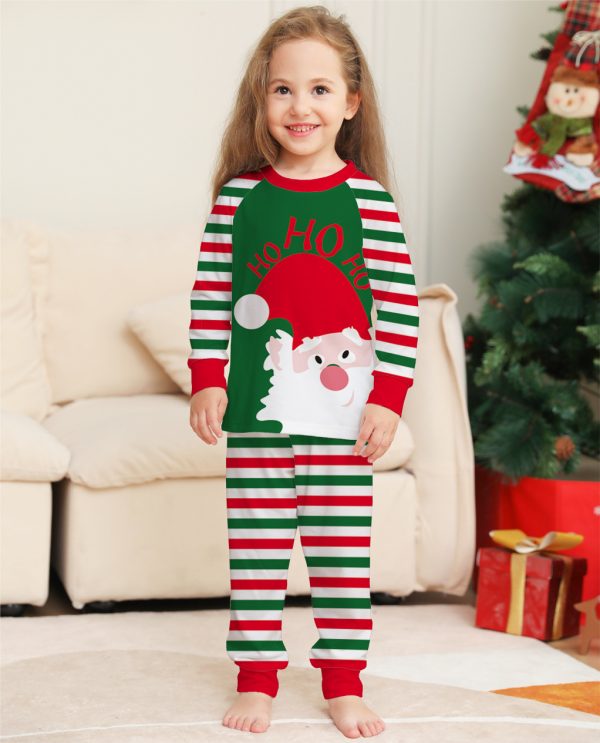 Family Christmas Pajamas Matching Sets Red Stripe Xmas Holiday Sleepwear Jammies Long Sleeve PJs Outfits - Image 4